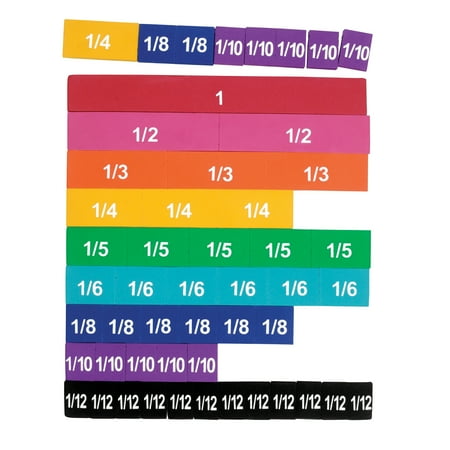 UPC: 0765023806113 | Learning Resources Soft Foam Magnetic Rainbow Fraction Tiles  Set of 51
