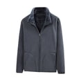 thumbnail image 6 of Men's Jacket Winter Sherpa Lined Warm Thick Trucker Cargo Coat with Pockets Gray S, 6 of 9