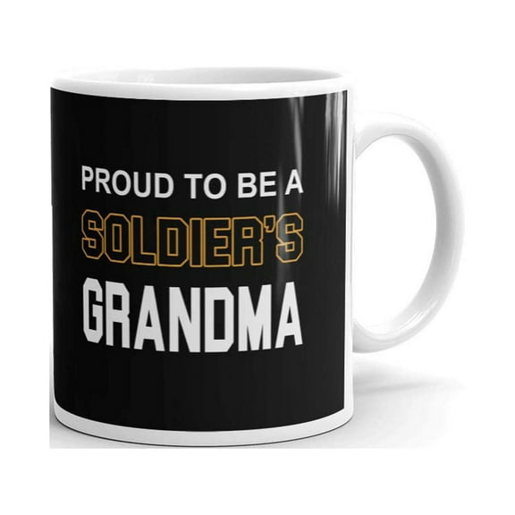 Proud To Be A Soldier's Grandma Coffee Tea Ceramic Mug Office Work Cup Gift 11oz