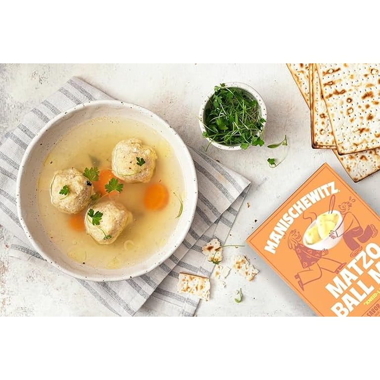 Manischewitz Matzo Ball & Soup Mix - 4.5oz (3 Pack), Kosher For Passover, Easy Prep