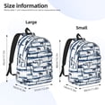 thumbnail image 4 of Rocae Retro Coconut Tree for Durable Canvas Backpack Leisure Large Bag Travel Rucksack Multi-function Backpack, 4 of 8