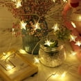 thumbnail image 2 of XUFLVPSEF Warm White Star String Lights Plug in Fairy String Lights Waterproof Extendable for Indoor Outdoor Wedding Party Christmas Tree New Year Garden Decoration, 2 of 9