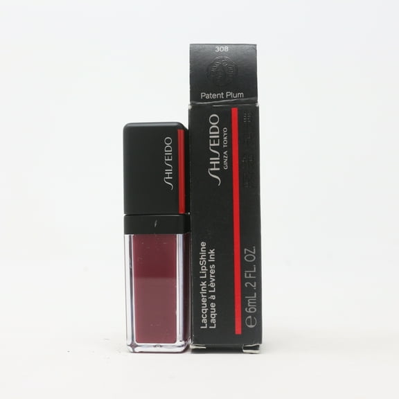 Shiseido Lacquerink Lipshine 308 Patent Plum 0.2oz/6ml New With Box