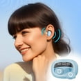 thumbnail image 7 of HOZVOMI Wireless Earbuds Mini Bluetooth 5.3 Headphones, Lightweight with Microphone, IPX7 Waterproof, LED Display Charging Case, Touch Control, 25H Playback for TV, Phone, PC, Laptop, 7 of 7