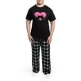 thumbnail image 5 of CafePress - Kawaii Mustache Heart Men's Dark Pajamas - Men's Dark Loose Fit Cotton Pajama Set, 5 of 7