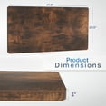 thumbnail image 2 of VIVO Rustic Vintage Brown 48x30 inch Universal Tabletop for Sit Stand Desk Frame, 2 of 8