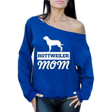 Rottweiler Adult Sweatshirt (Awkward Styles Women's Rottweiler Mom Graphic Off Shoulder Tops Oversized Sweatshirt Dog Mom Gift)