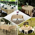 thumbnail image 4 of Efavormart 54" Natural Jute Faux Burlap Round Tablecloth | Boho Chic Table Linen, 4 of 11