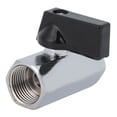 thumbnail image 2 of SHAR 2Pcs Straight Through Polishing Mini Brass Pneumatic Ball Valve Double Female Thread G3/8in, 2 of 11