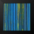 thumbnail image 2 of Mountain, Ricki 15x15 Black Modern Framed Museum Art Print Titled - Royal Stripes I, 2 of 5