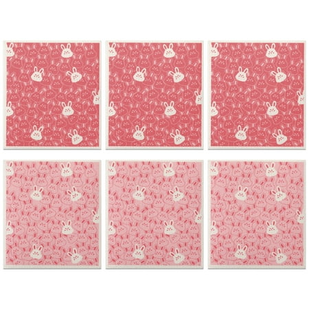 

Uxcell 6Pcs Cleaning Cloths Multipurpose Kitchen Dish Towels Multi 7 x 8