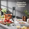thumbnail image 2 of Powerful Immersion Blender, Electric Hand Blender 500 Watt with Turbo Mode, Detachable Base. Handheld Kitchen Gadget Blender Stick for Soup, Smoothie, Puree, Baby Food, 304 Stainless Steel Blades, 2 of 8