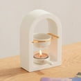 thumbnail image 2 of Golden Arch Ceramic Wax Melt Warmer-Essential Oil Burner, Tea Light Powered Wax Burner For Scented Wax & Oil, Romantic Home Decor Ambiance Diffuser, 2 of 6