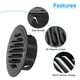 thumbnail image 3 of Cubierta de ventilación redonda Uxcell de acero inoxidable con rejilla de louver para entrada y salida de pared con tornillos 1 juego negro 4", 3 of 6