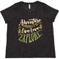 thumbnail image 3 of Inktastic Camping Hiking Trekking Adventure Women's Plus Size T-Shirt, 3 of 5