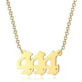 thumbnail image 2 of Qarigey Collar con número de ángel 111 - 999 Collar de acero inoxidable Collar con número de oro Numerología Joyería Ropa, zapatos y accesorios Miscelánea No.6, 2 of 6