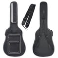 thumbnail image 1 of Tosnail 41 Inch Full Size Padded Acoustic Guitar Gig Bag with Backpack Shoulder Strap, 2 Carry Handle & 5 Pockets - Bonus Guitar Strap, 1 of 8