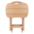 thumbnail image 4 of Winsome Lucca 5-Pc Snack Table Set, Natural Finish, 4 of 13