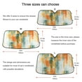 thumbnail image 4 of Iauyy Foldable Windshield Sun Shade for Cars, Interior Sun Protection for car UV Protection for Sedan/SUV/Truck, (S/M/L) Abstract Orange, 4 of 8