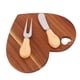 thumbnail image 1 of Juego De Cortador De Tenedor Y Tabla De Queso Con Forma De Corazón, Plato De Madera Para Charcutería, Tabla De Pan Con Orificio Para Colgar Para Cocina, 1 of 7