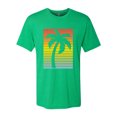thumbnail image 2 of Wild Bobby, Tropical Palm Tree Silhouette | Mens Pop Culture Premium Tri Blend T-Shirt, Envy, 2XL, 2 of 4