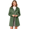 thumbnail image 1 of Día de San Patricio Chaqueta De Gabardina De Gamuza Sintética Con Muesca Para Mujer Blazer De Solapa Pico Con Solapa De Tormenta Verde M, 1 of 6