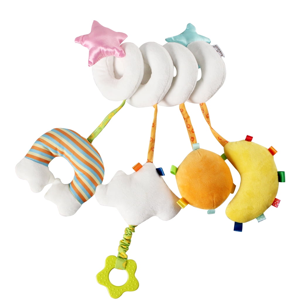 vocheer Baby Car Seat Toys, Plush Hanging Spiral Activity Toy for