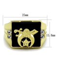 thumbnail image 2 of Anillo Color Oro Para Hombres y Ninos de Acero Inoxidable Arquitecto, 2 of 4