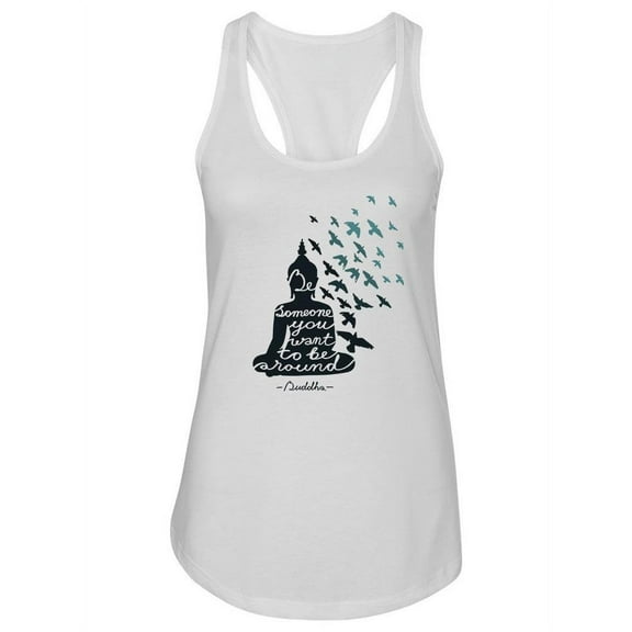 Inspiring Buddha Quote Tank Women -Image by Shutterstock, Female Small