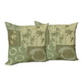thumbnail image 6 of Ambesonne Asian Themed Throw Pillow Cover 2 Pack, Vintage Oriental Style, 16", Green, 6 of 6