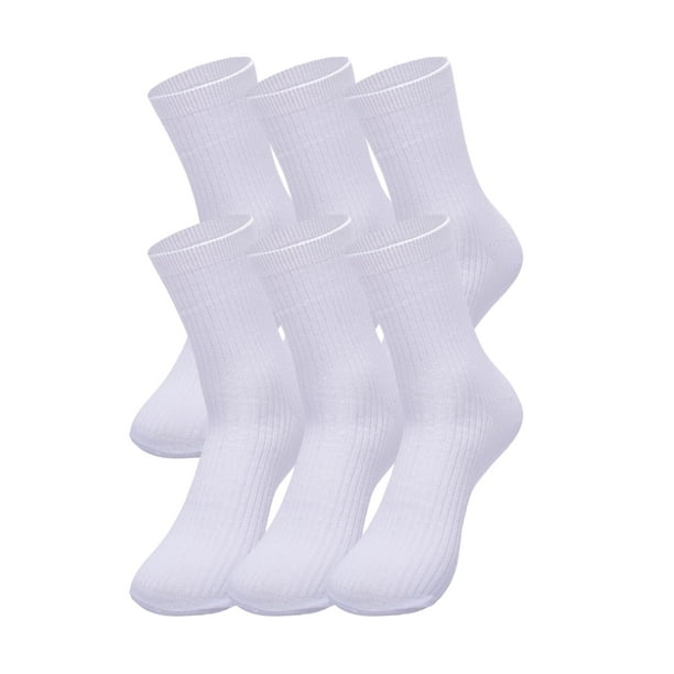 Calcetas GAP para Mujer, Cortas, Blancas Ópticas, Suaves y Elásticas, Paquete de 6