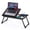 Black, variant on Foldable Laptop Desk,Portable Lap Desk with Cup Holder and Phone Stand, Split Design Bed Table Tray for Working,Reading,Eating on Bed Sofa Floor,Black
