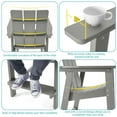 thumbnail image 4 of Sonerlic 2 Peaks Adirondack Chair, Patio Bar Stool Furniture for Outdoors,Light Gray, 4 of 7