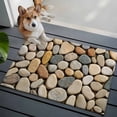 thumbnail image 3 of Rectangle Area Rugs 2 x 3 Ft, Cobblestones Non-Slip Residential Carpet, Gravel Rock Natural Stones Pattern Art Indoor Crawling Mats Runner Rugs for Living Room/Dining Room/Bedroom, 3 of 8