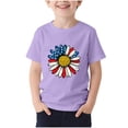 thumbnail image 6 of FAVIPT Little Girls 4th of July Shirt 250 Years Boys American Flag Shirts Red White Blue Tshirts Independence Day Tee Purple,7-8Years, 6 of 6