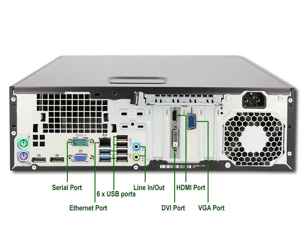Restored Gaming HP EliteDesk 800 G1 sff Computer Desktop PC, Intel Core i7 Processor, 16GB Ram, 2TB Hard Drive, AMD Radeon RX 550 Phoenix 4GB GDDR5, New 24 inch LCD, includes WiFi, Windows 10 (Refurbished)