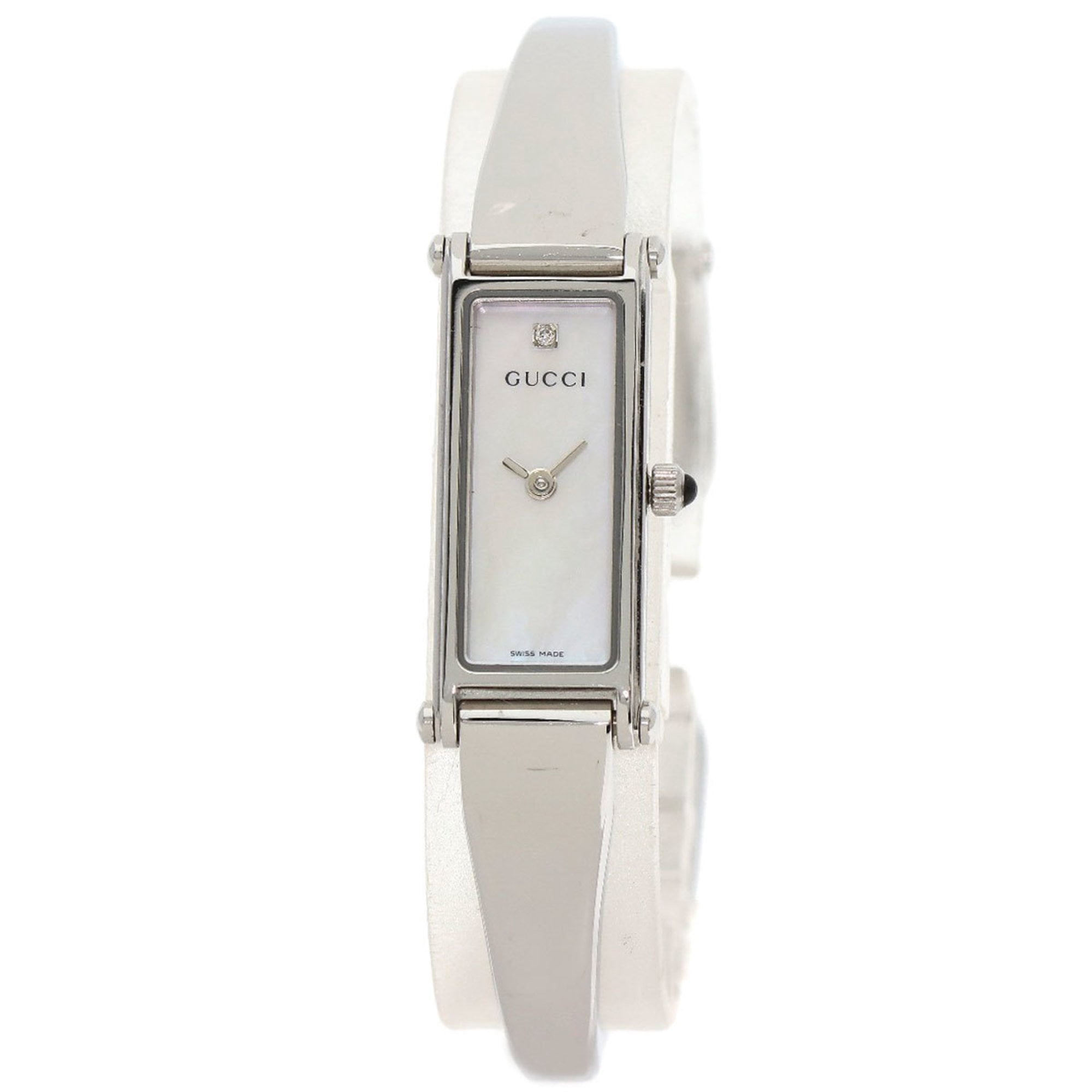 Gucci 1500L stainless steel watch Gucci // Silver & Black Stainless Steel 1500L Watch – VSP  main image 4