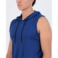 thumbnail image 4 of Real Essentials 3 Pack: Mens Dry-Fit Active Hooded Tank Top - Workout Sleeveless Hoodie Drawstring (Available in Big & Tall), 4 of 7