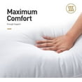 thumbnail image 4 of Eurotex Bed Pillows for Sleeping, Hotel Quality with Premium Soft Microfiber Fill for Back, Stomach or Side Sleepers, Queen (Pack of 2), White, 4 of 7