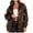 Coffee, variant on Zpanxa Leather Jacket Women Winter Coats Solid Color Flip Collar Long Sleeve Tops Fashion Zipper Motorcycle Jacket Outwear with Pockets Coffee M