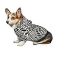 thumbnail image 7 of Gaeub Black White Stripes Dog Hoodie Sweatshirts Warm Dog Clothes for Small Dogs,Puppy and Cat Costume-Large, 7 of 7