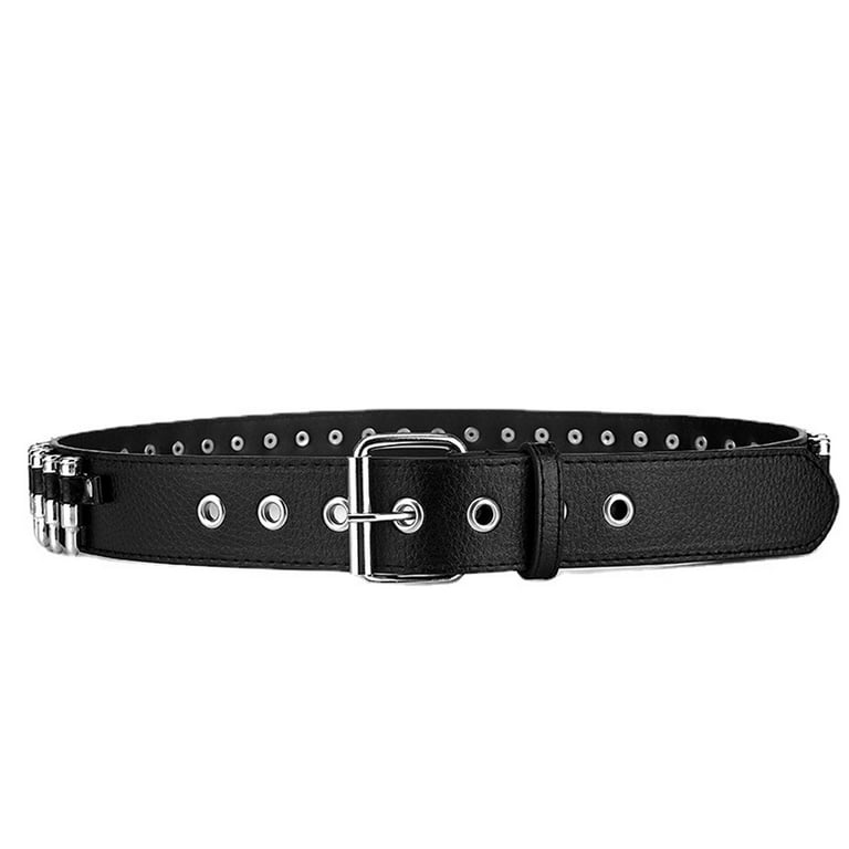 Binpure Women Men Waist Belt, Punk Bullets Rivet Studded Imitation Leather  Belt, Hip Hop Rivet Belt for Jeans