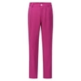 thumbnail image 4 of AZoiNM Women's 2 Piece Blazer Suit Set Slim Fit Business Casual One Button Jacket and Elastic Waist Pantsuit for Office Work, 4 of 10