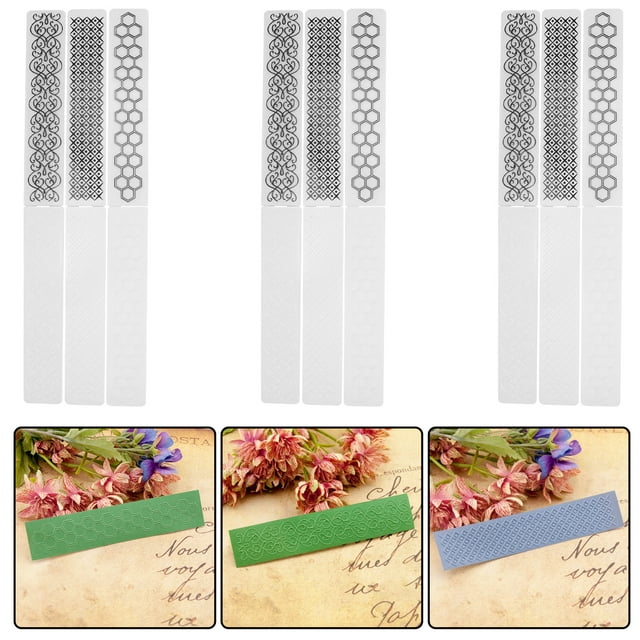 Embossing Folder, DIY Paper Decoration Rectangle DIY Plastic Embossing Folder, For Office Home