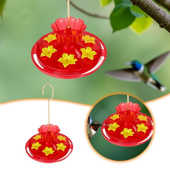 fsxdhpcsgfc Birdbath Heater for Winter Outdoor Hummingbird Feeder Yellow Flower Bird Feeder Easy To Clean And Leak Proof