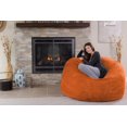thumbnail image 4 of Chill Sack Bean Bag Chair Lounger, Microsuede Cover, Kids, Adults, 5 ft, Orange, 4 of 5