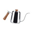 thumbnail image 4 of Hervidor de cuello de cisne Soledad tetera ligera con mango de madera Plata 600ml, 4 of 10