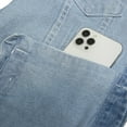 thumbnail image 6 of Olyvenn Stylish Denim Jacket For Men Classic Fit Long Sleeve Jean Jacket Casual Button Down Denim Jackets Fashion Motorcycle Coats Light Blue 6, 6 of 7