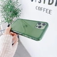 thumbnail image 3 of Clear Case for iPhone 11,Soft Silicone TPU Protective Retro Color Cover Slim Fit Gel Glossy Rubber Bumper Shockproof Case for iPhone 11 6.1＂-Green, 3 of 7