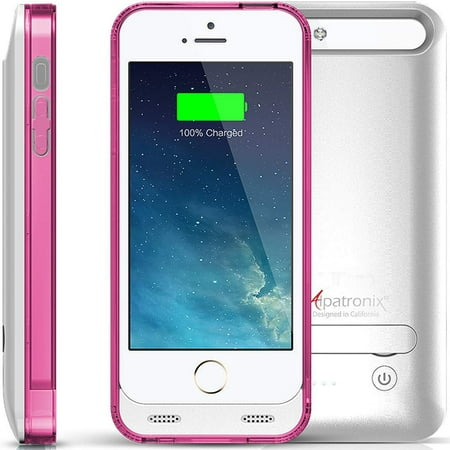 Alpatronix BX120 2400mAh iPhone 5 / 5S / SE Portable Battery Case